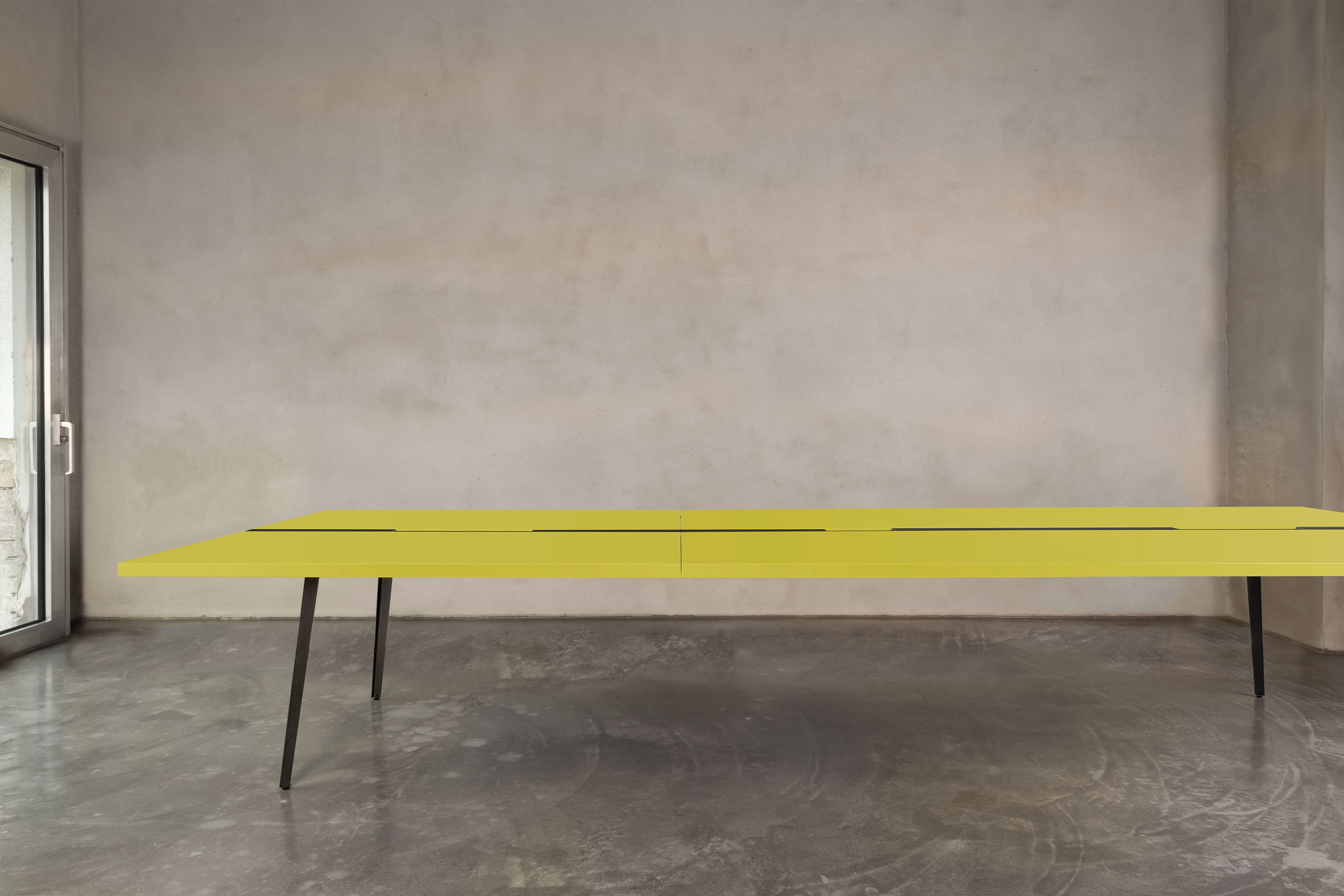 OFT modular expandable desk base frame 4 with expand unit